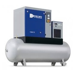 COMPRESSORE ROTATIVO A VITE CON ESSICATORE 10 HP / 7,5 KW