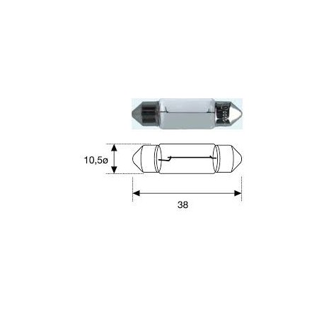 SV 8.5 24V 5W LAMPADA INTERNI