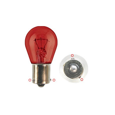 BAU 15S 12V 21W ROSSA LAMPADA 