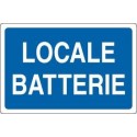 CARTELLO "LOCALE BATTERIE"